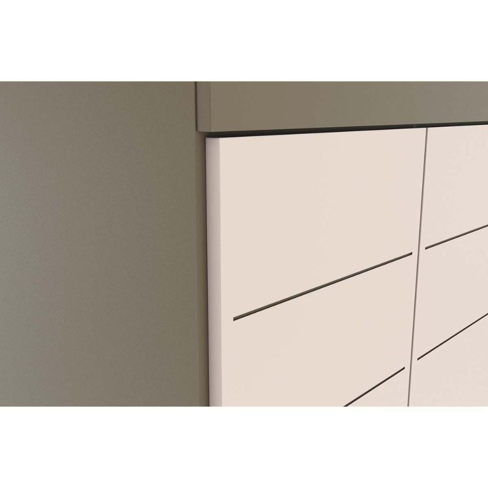 Guarda Roupa 6 Portas (2 C- Espelho) E 3 Gavetas Flora Duna-cristal - Henn - 6