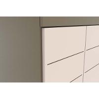 Guarda Roupa 6 Portas (2 C- Espelho) E 3 Gavetas Flora Duna-cristal - Henn - 6