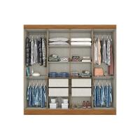 Guarda Roupa 8 Portas E 4 Gavetas B51 Castanho - Henn - 2