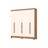 Guarda Roupa 6 Portas E 2 Gavetas C- Pés Briz B368 Nature-off White - Henn - 4