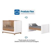 Quarto De Bebê Completo Aconchego 3 Peças (1 Guarda Roupa + 1 Berço + 1 Cômoda) Qi80 Branco-jequitiba - Henn - 3