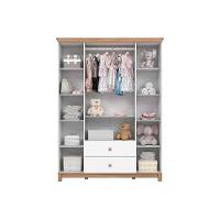 Quarto De Bebê Completo Aconchego 3 Peças (1 Guarda Roupa + 1 Berço + 1 Cômoda) Qi80 Branco-jequitiba - Henn - 8