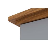 Guarda Roupa 6 Portas (2 C- Espelho) E 6 Gavetas C- Pés Andréas Cinza-nature - Henn