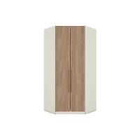 Guarda Roupa Closet De Quarto De Canto Oblíquo Mc05 Seletto C- 2 Portas E 3 Gavetas Areia-jequitibá - Henn - 1