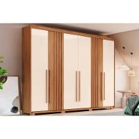 Guarda Roupa 6 Portas E 4 Gavetas C- Pés Norton Nature-off White - Henn - 1