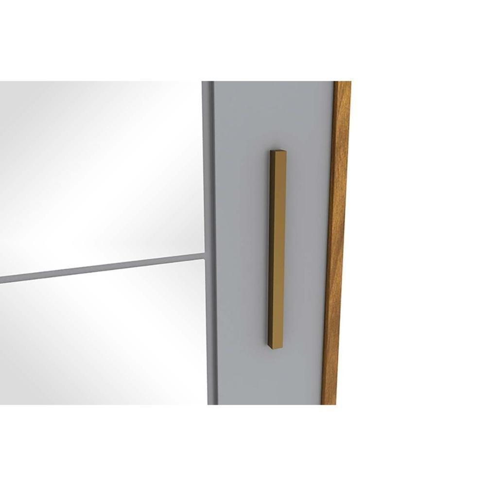 Guarda Roupa 2 Portas De Correr (1 C- Espelho) E 3 Gavetas Verg Branco - Henn - 4