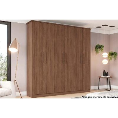 Guarda Roupa 6 Portas E 3 Gavetas Cover Castanho - Henn