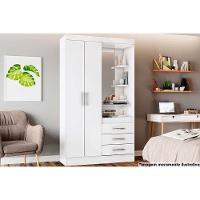 Guarda Roupa 2 Portas E 3 Gavetas C- 1 Espelho Briz B64 Branco - Henn - 1