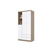 Quarto De Bebê Completo Bala De Menta 2 Peças (1 Guarda Roupa + 1 Cômoda) Qi93 Branco - Henn - 5