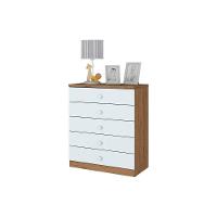 Quarto De Bebê Completo Bala De Menta 2 Peças (1 Guarda Roupa + 1 Cômoda) Qi93 Branco - Henn - 6