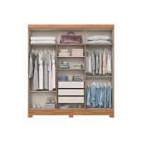 Guarda Roupa 6 Portas E 3 Gavetas C- Pés Briz B367 Nature-off White - Henn - 3