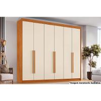 Guarda Roupa 6 Portas E 6 Gavetas Versalhes Cinamomo-off White - Conquista - 1