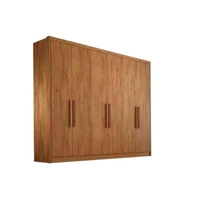 Guarda Roupa Casal Rizon-linea Cumaru 6 Portas de Abrir 6 Gavetas Cumaru