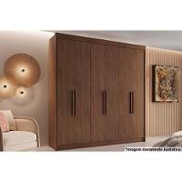 Guarda Roupa 6 Portas E 4 Gavetas Cannes Cacau - Conquista - 1