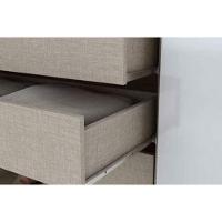 Guarda Roupa 6 Portas (2 C- Espelho) E 3 Gavetas Jade Rústico-off White - Henn - 5