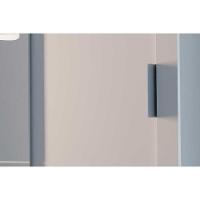 Guarda Roupa 3 Portas De Correr E 4 Gavetas C- Pés Veneza Luxo Naturalle-ripado 3d - Rufato - 9