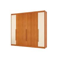 Guarda Roupa 6 Portas (4 Ripadas) E 8 Gavetas Grécia Cacau - Conquista - 2
