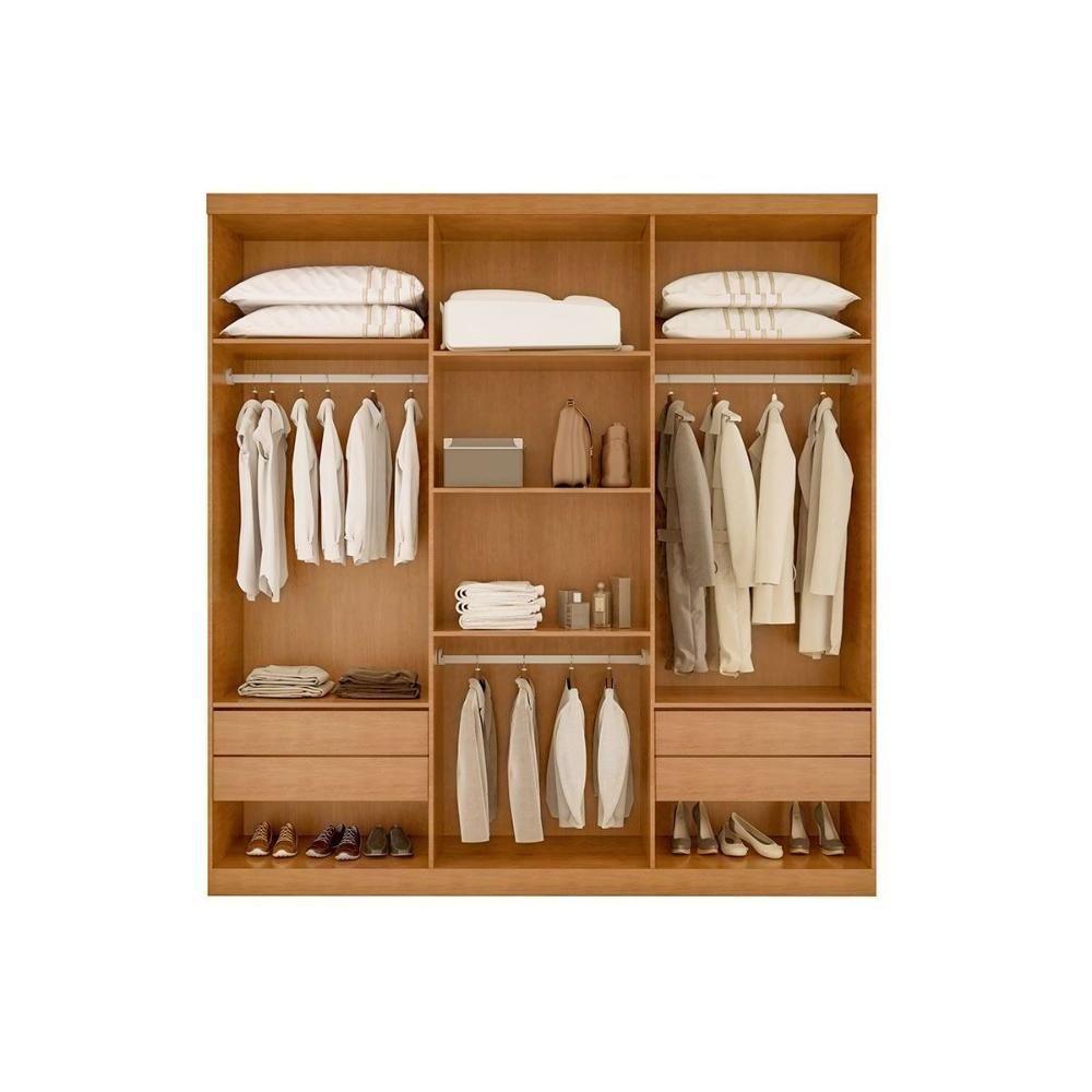 Guarda Roupa 6 Portas E 4 Gavetas C- Pés Denver Naturale - Rufato - 8