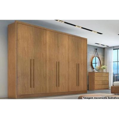Guarda Roupa Casal Robust Livorno 6 Portas de Abrir 6 Gavetas Cumaru MDF