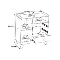 Quarto De Bebê Completo Confete 3 Peças (1 Guarda Roupa + 1 Berço + 1 Cômoda) Qi57 Branco-jequitiba - Henn - 7