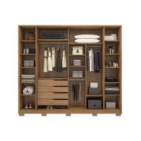 Guarda Roupa 4 Portas De Correr E 4 Gavetas C- 2 Espelhos E Pés Laredo Flex Amêndola-amêndola Ou Nude - Demóbile - 6