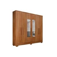 Guarda Roupa 6 Portas (2 C- Espelho) E 4 Gavetas C- Pés Milly-veneza Cumaru - Novo Horizonte - 1