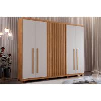 Guarda Roupa 6 Portas E 4 Gavetas C- Pés Denver Naturale-off White - Rufato - 1