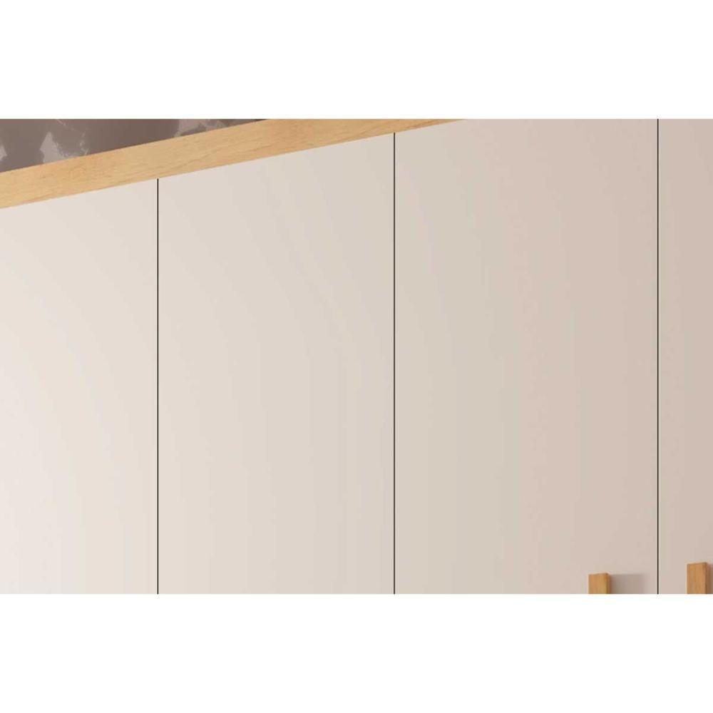 Guarda Roupa 4 Portas E 2 Gavetas C- Pés Espanha Naturale-off White - Rufato - 8