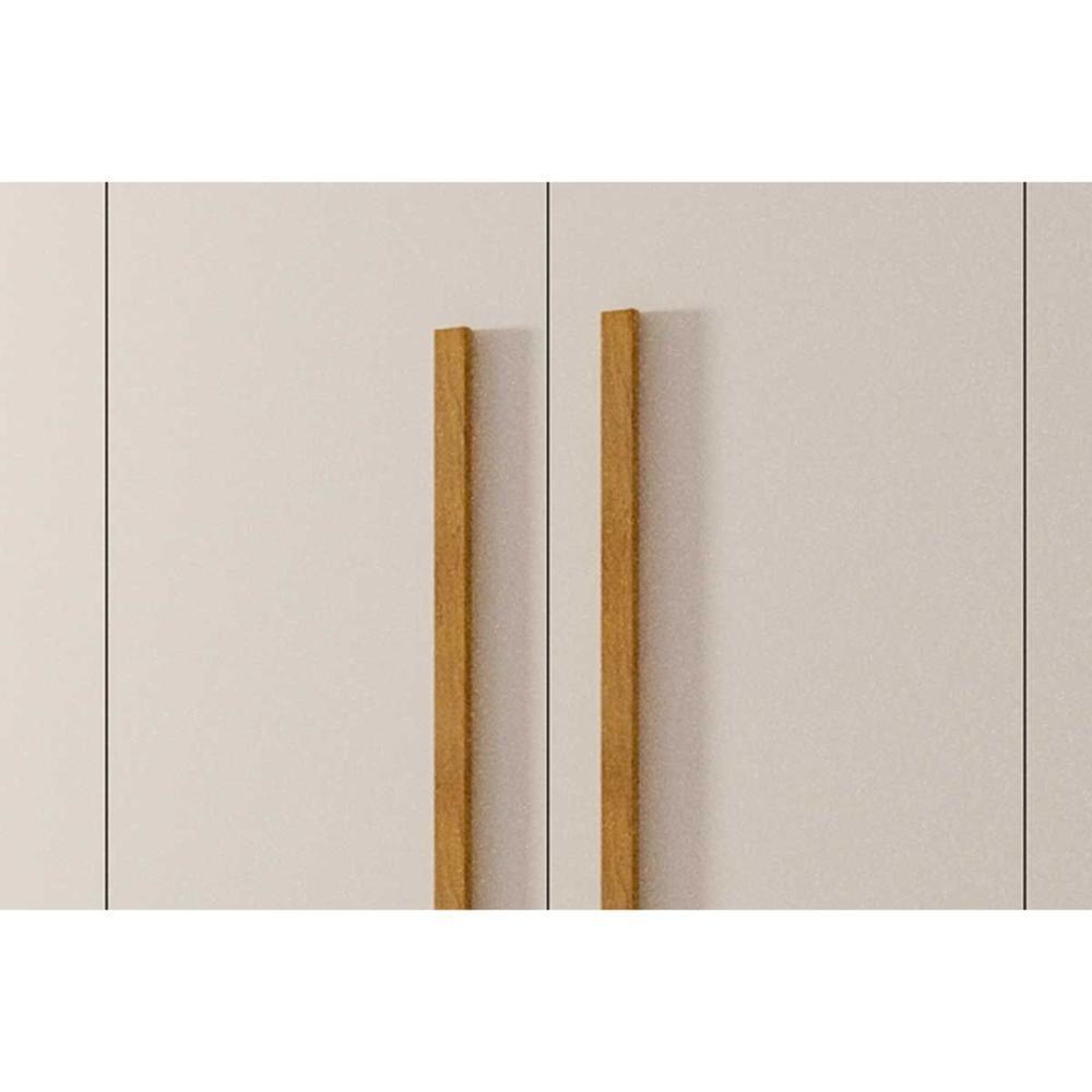 Guarda Roupa 6 Portas E 2 Gavetas C- Pés Espanha Naturale-off White - Rufato - 7