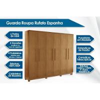Guarda Roupa 6 Portas E 2 Gavetas C- Pés Espanha Naturale-off White - Rufato - 2
