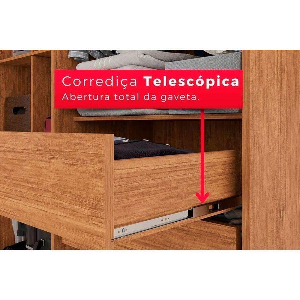 Guarda Roupa 6 Portas E 2 Gavetas C- Pés Espanha Naturale - Rufato - 4