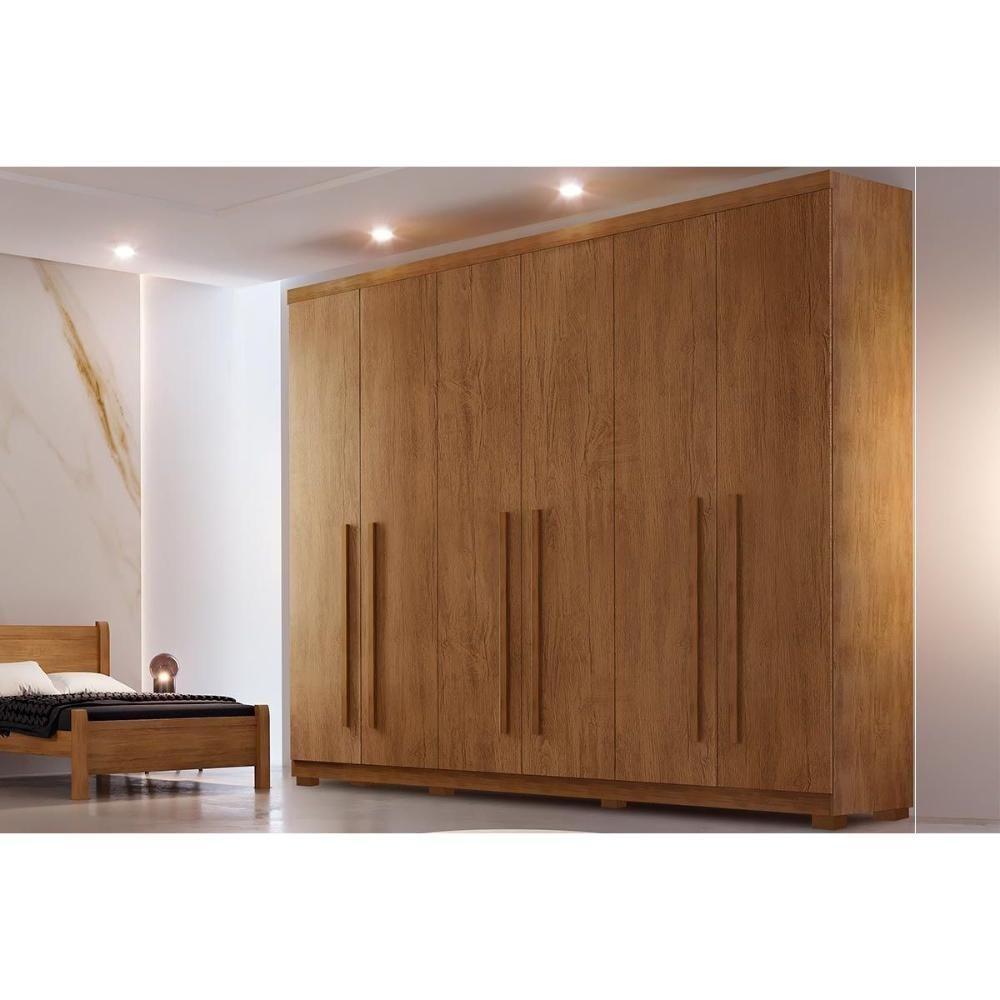 Guarda Roupa 6 Portas E 4 Gavetas C- Pés Bahia Naturale - Rufato - 8