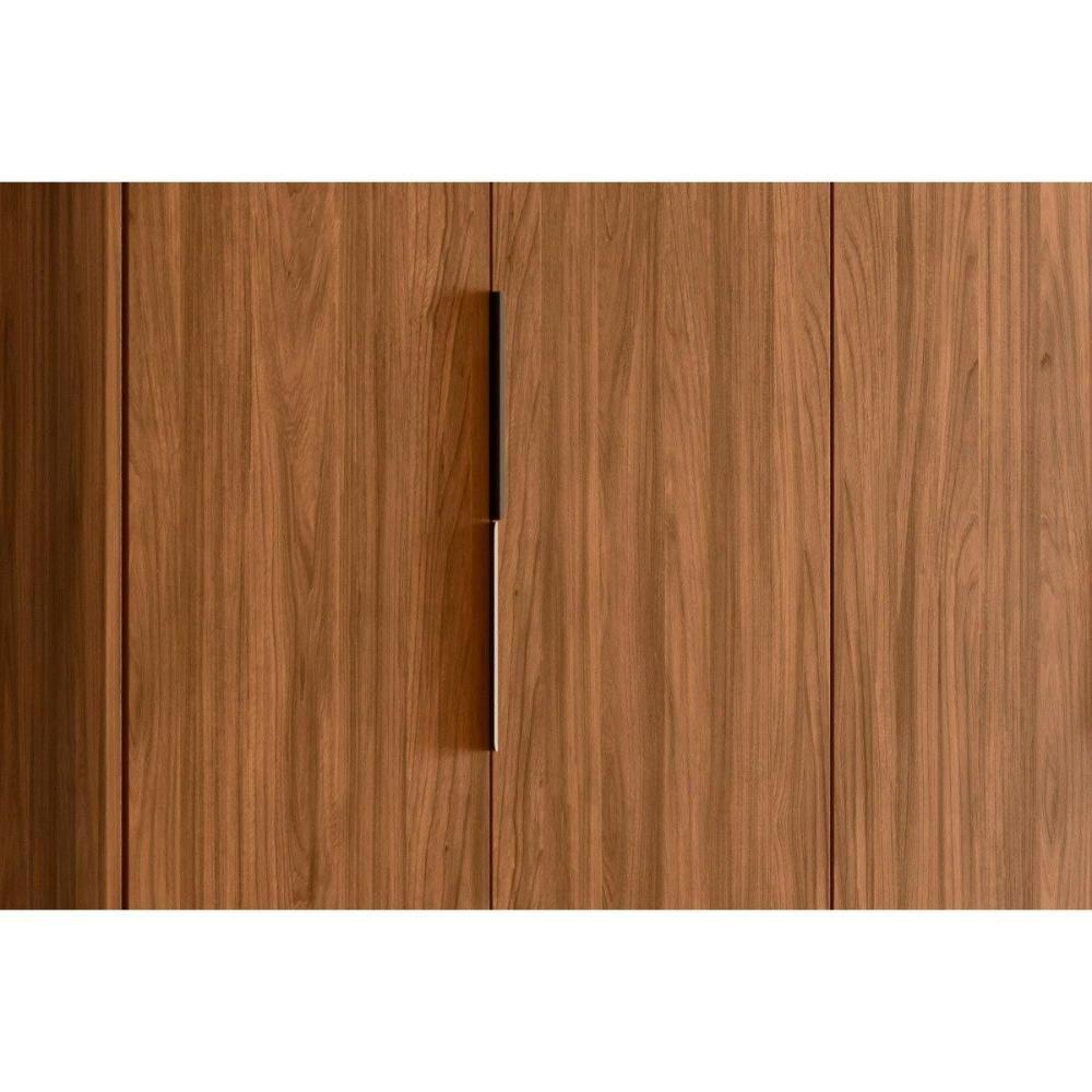 Guarda Roupa 4 Portas E 3 Gavetas C- Pés Attore Nogueira - Demóbile - 5