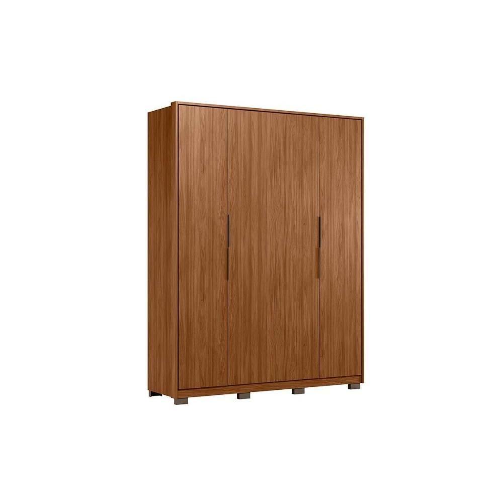Guarda Roupa 4 Portas E 3 Gavetas C- Pés Attore Nogueira - Demóbile - 6