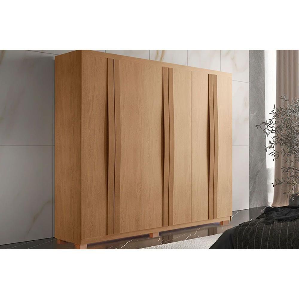 Guarda Roupa 6 Portas E 2 Gavetas C- Pés Grécia Naturale - Rufato - 1