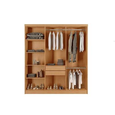 Guarda Roupa Casal Grécia Naturale 6 Portas de Bater 2 Gavetas Naturale MDF Rufato