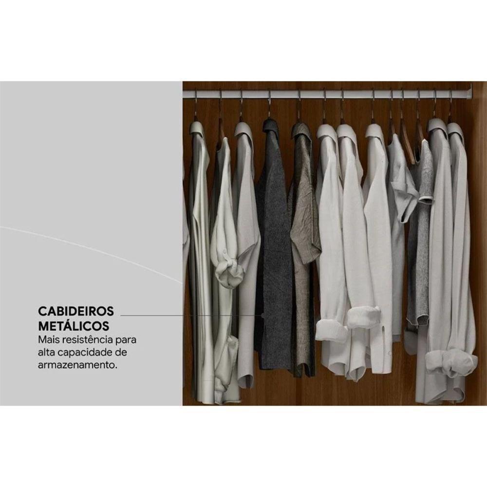 Guarda Roupa 6 Portas E 2 Gavetas Verso Amendola-off White - Demóbile - 7