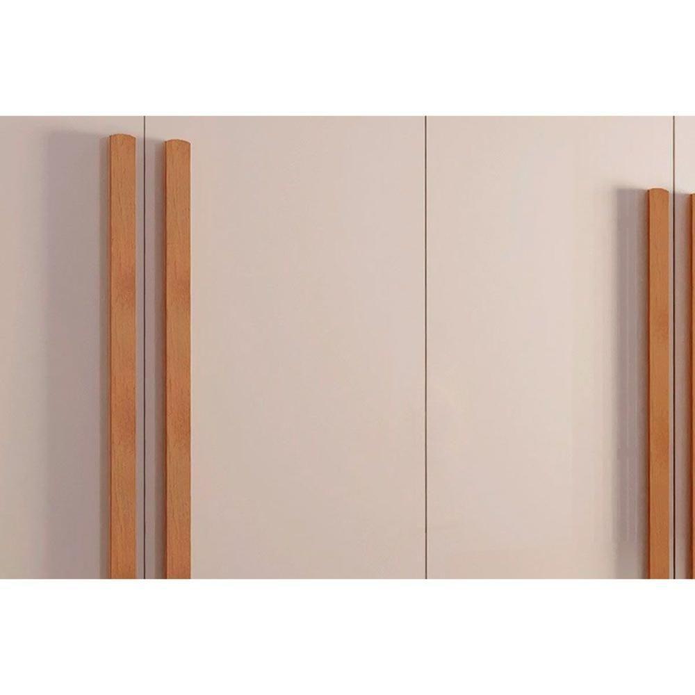 Guarda Roupa 4 Portas E 3 Gavetas C- Pés Império Naturale - Rufato - 5