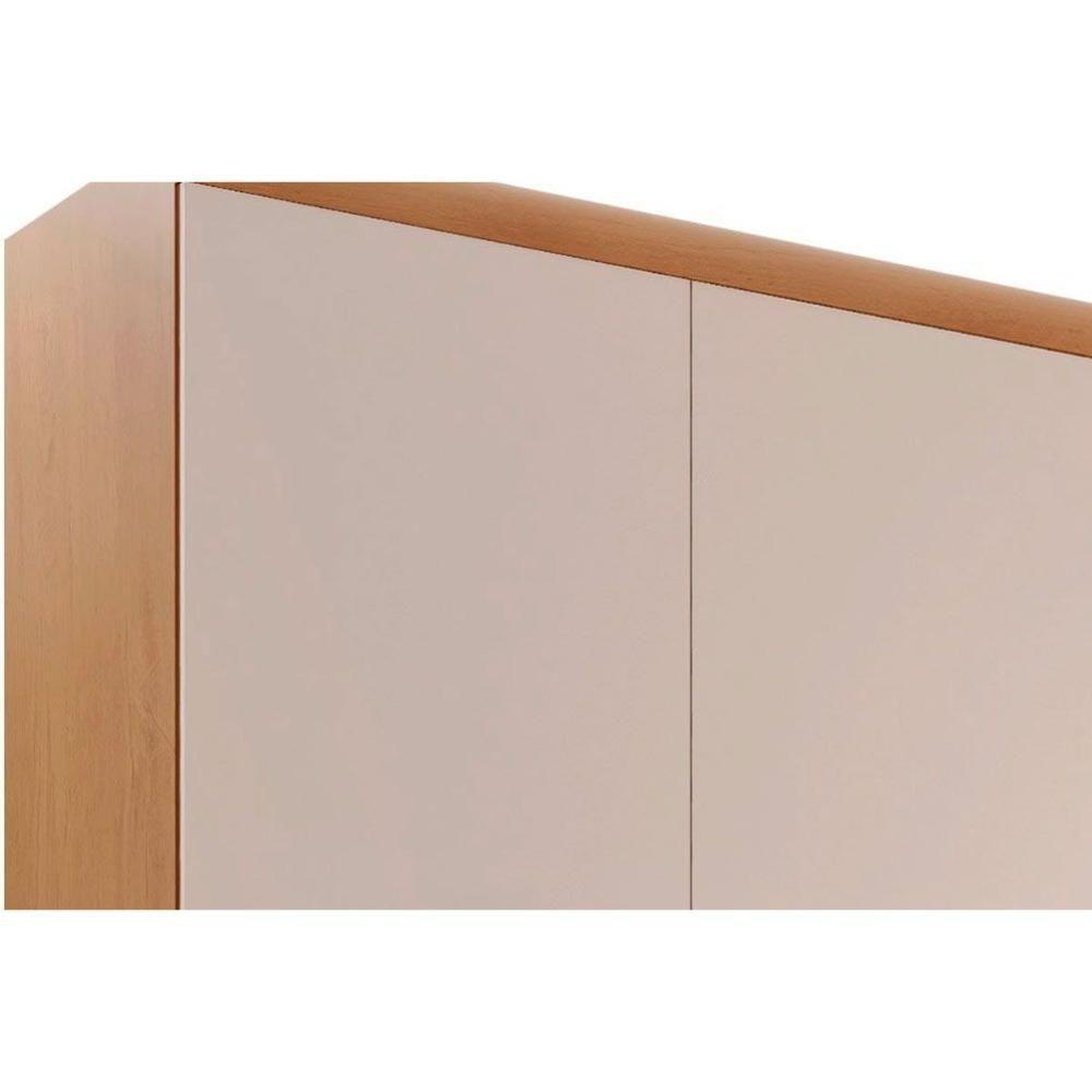 Guarda Roupa 4 Portas E 3 Gavetas C- Pés Império Naturale - Rufato - 6