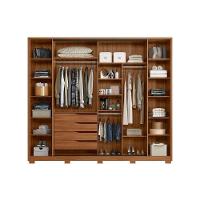 Guarda Roupa 4 Portas De Correr E 4 Gavetas C- 2 Vidros Reflecta E Pés Laredo Flex Amêndola-amêndola Ou Nude - Demóbile - 3