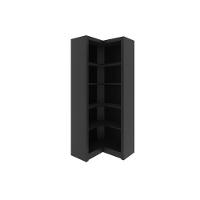 Guarda Roupa Closet De Quarto Me4132 De Canto C- 4 Prateleiras Preto - Tecno Mobili - 1