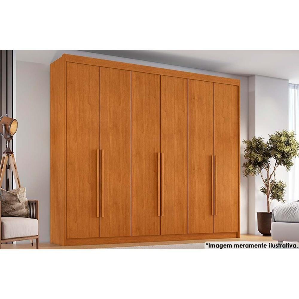 Guarda Roupa 6 Portas E 6 Gavetas Versalhes Cinamomo - Conquista - 1