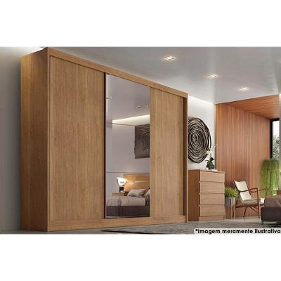 Guarda Roupa Casal Natus-duna Cumaru 3 Portas de Correr 6 Gavetas Blush MDF