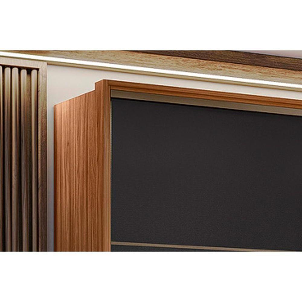 Guarda Roupas 2 Portas De Correr E 3 Gavetas C- Pés Belga Flex Amêndola-amêndola Ou Grafito - Demóbile - 7