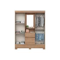 Guarda Roupa Casal 6 Portas E 2 Gavetas C- Pés Briz Bs07 Nature-off White - Henn - 4