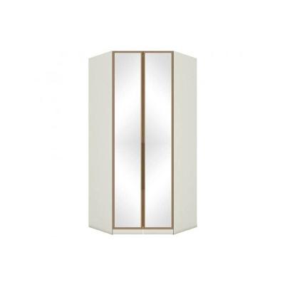 Guarda Roupa Closet Casal De Canto Oblíquo Seletto Mc06 C- 2 Portas E 3 Gavetas C- Espelho Areia-jequitibá - Henn