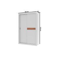 Guarda Roupa 2 Portas De Correr E 2 Gavetas Vivacce 835 Flex Freijo Ou Freijo C- Cinza - Carraro