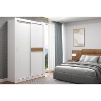 Guarda Roupa 2 Portas De Correr E 2 Gavetas Vivacce 835 Flex Freijo Ou Freijo C- Cinza - Carraro - 9