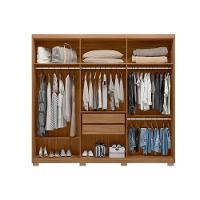 Guarda Roupa 3 Portas De Correr (1 C- Espelho) E 2 Gavetas C- Pés Dalila Flex Amêndola-amêndola Ou Off White - Demóbile