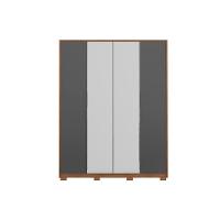 Guarda Roupa 4 Portas E 3 Gavetas C- 2 Espelhos E Pés Attore Amêndola Touch - Demóbile - 5